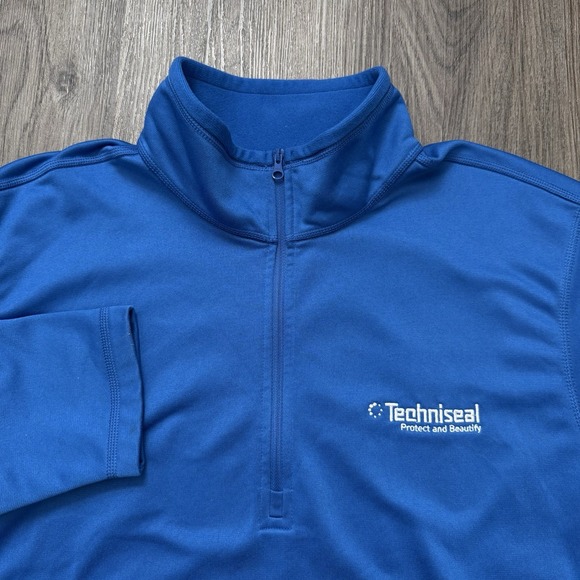 The North Face Other - The North Face 1/4 Zip Pullover Polyester Royal Blue Logo Large